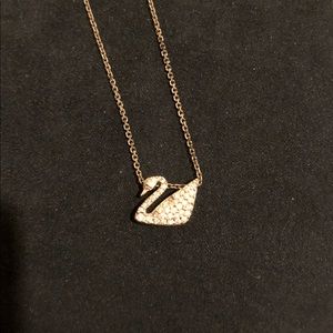 Iconic swan motif Swarovski necklace